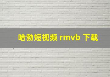 哈勃短视频 rmvb 下载